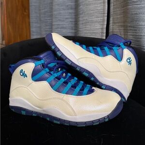 Air Jordan 10 Retro "Charlotte Hornets" Men's Size 11.5 shoe sneaker basketball